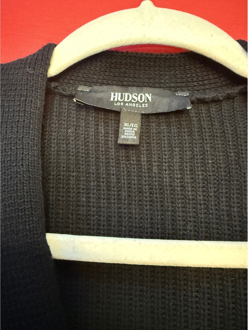 Hudson Los Angeles Women’s Black 100% Cotton Button-Front Cardigan Size XL - Picture 4 of 5